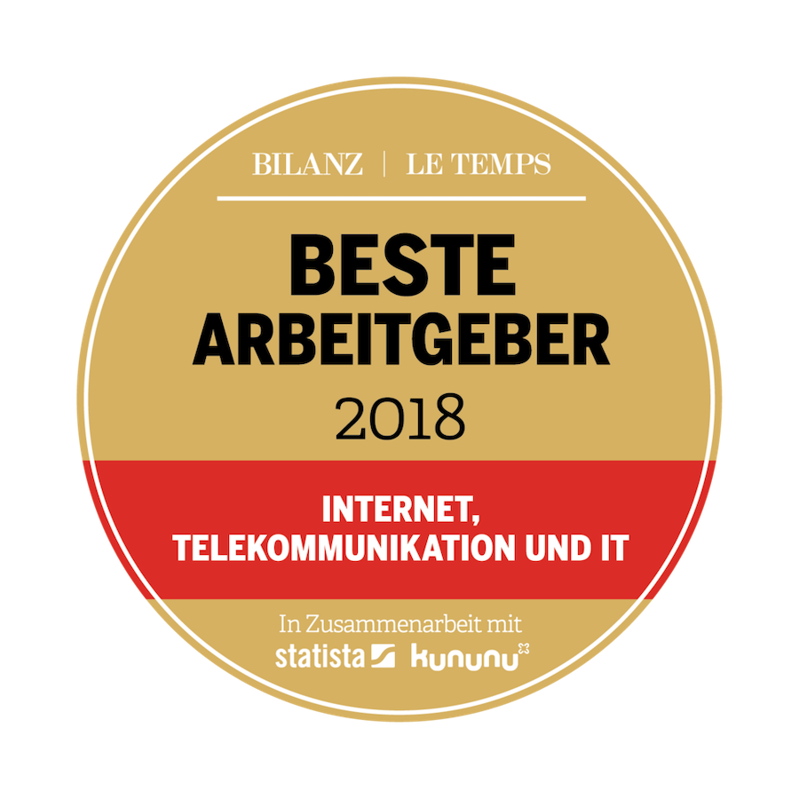 bbv gehört zu den Top 10 der besten IT-Arbeitgeber 2018