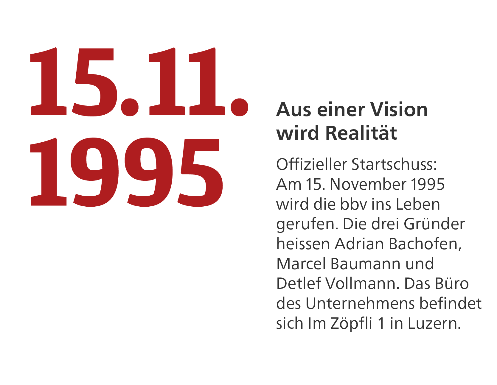 Geschichte der bbv_Zeitstrahl_15.11.1995